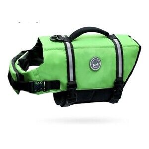 NWT Set of 2 Dog Life Vest with Handle XS Small Dog Neon Colors